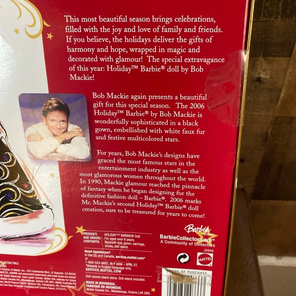 Holiday Barbie Doll 2006 Bob Mackie Collectors Edition Factory Sealed‎ Vintage
